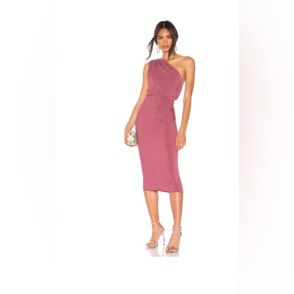 Katie May One-Shoulder Berry Dress